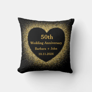 結婚50周年記念ハート クッション