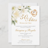 結婚50周年記念パーティの招待状 招待状 (正面)