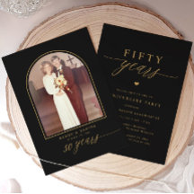 結婚50周年記念パーティー ブラック＆ゴールド