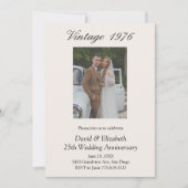 結婚50周年記念パーティー 誓いの更新 2枚の写真 招待状 (正面)