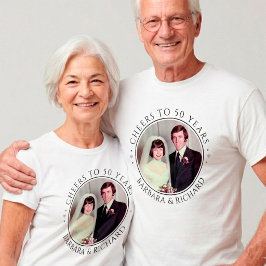 結婚50周年記念フォトカスタム Tシャツ