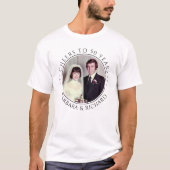 結婚50周年記念フォトカスタム Tシャツ (正面)