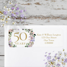 結婚50周年記念リターンアドレス