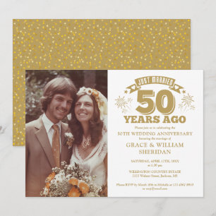 結婚50周年記念写真 招待状