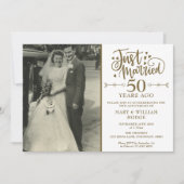 結婚50周年記念 ウェディングフォト 招待状 (正面)