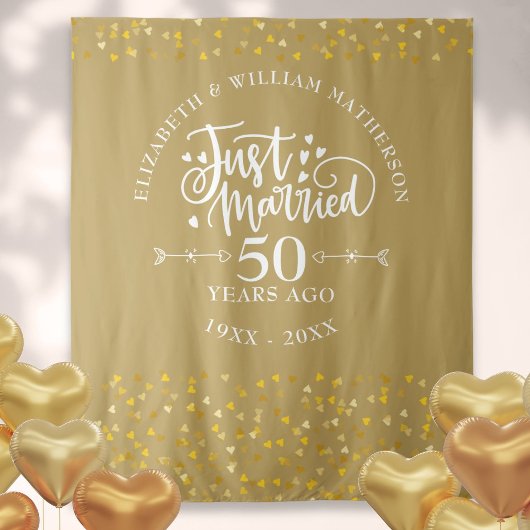 結婚50周年記念 ゴールド タペストリー