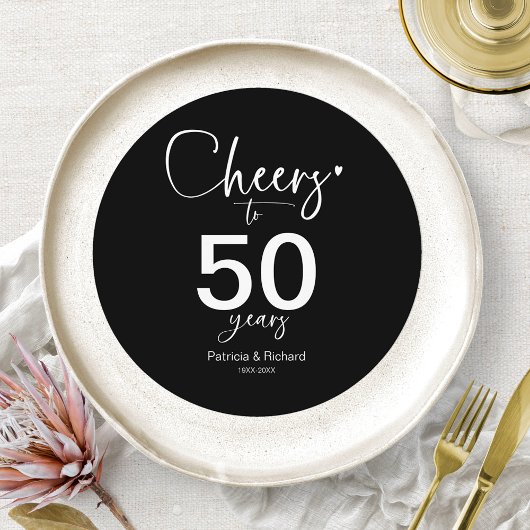 結婚50周年記念 シャンパンプレート用装飾プレート 招待状