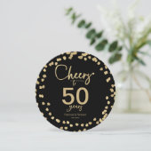 結婚50周年記念　シャージプレート用インサート 招待状 (スタンド正面)