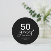 結婚50周年記念 シャージプレート用装飾プレート 招待状 (スタンド正面)