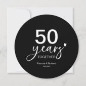 結婚50周年記念 シャージプレート用装飾プレート 招待状 (正面)
