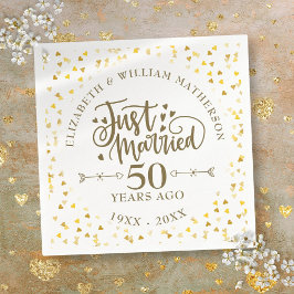 結婚50周年記念 スタンダードカクテルナプキン