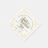 結婚50周年記念 スタンダードカクテルナプキン (角)