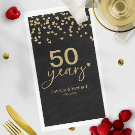 結婚50周年記念 ブラックとゴールド