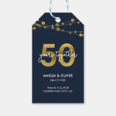 結婚50周年記念 ブルーストライトの輝き ギフトタグ (正面)