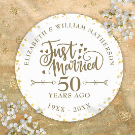 結婚50周年記念 ラウンドシール
