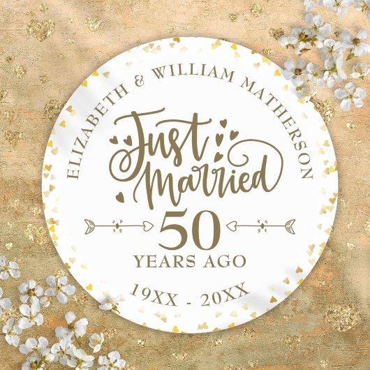 結婚50周年記念 ラウンドシール