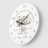 結婚50周年記念 ラージ壁時計 (傾斜)