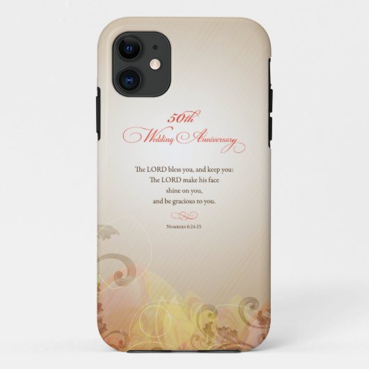 結婚50周年記念、主の祝福と守り Case-Mate iPhoneケース (裏面)