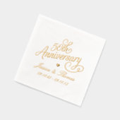 結婚50周年記念 箔ナプキン (左)