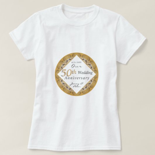 結婚50周年記念 Tシャツ (デザイン正面)