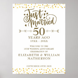 結婚50周年 ウェルカムサイン ポスター