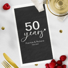 結婚50周年 ブラック&ホワイト