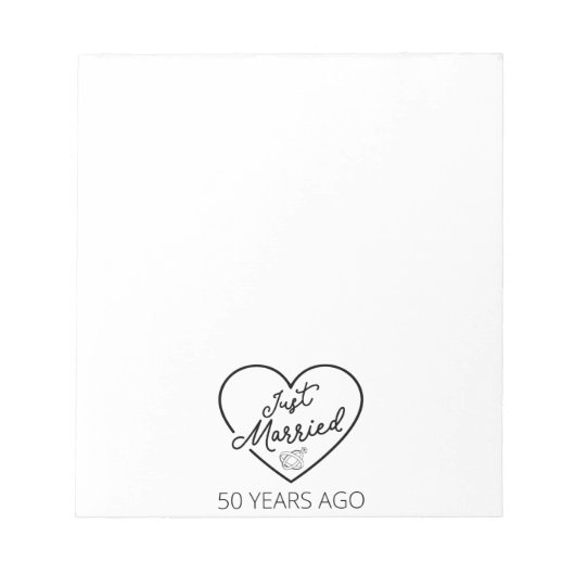 結婚50年目 III ノートパッド (正面)
