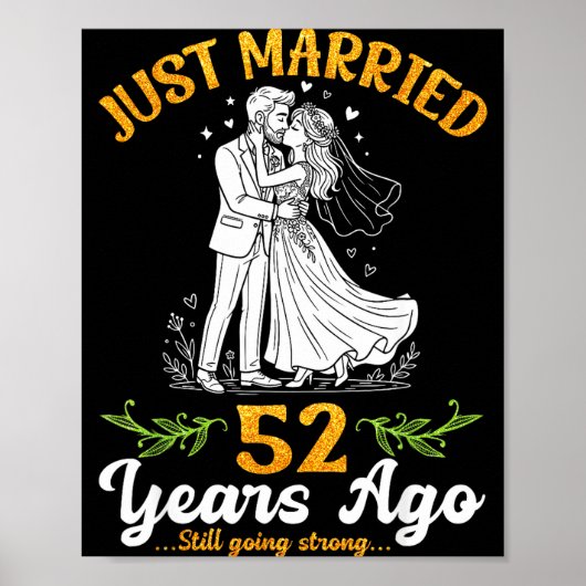結婚52周年記念おめでとう ポスター (正面)