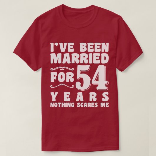 結婚54年目、夫婦で楽しく過ごす Tシャツ (デザイン正面)