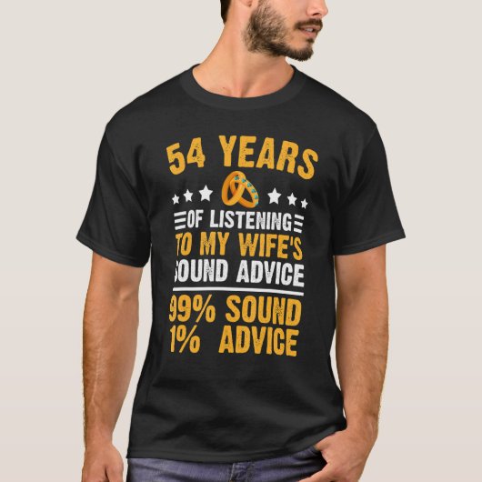 結婚54結婚周年 Tシャツ (正面)