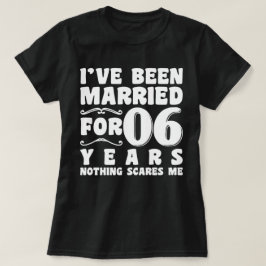 結婚6周年おめでとう Tシャツ
