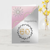 結婚60周年おめでとう カード (黄色い花)