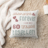 結婚60周年おめでとう クッション (ブランケット)
