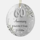 結婚60周年記念シルバーグリーニーフォト セラミックオーナメント (左)
