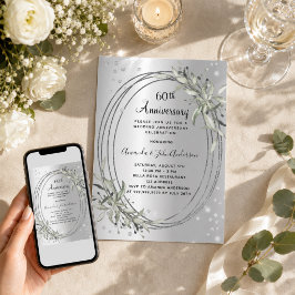 結婚60周年記念シルバーグリーン・ダイヤモンド 招待状