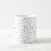 結婚60周年記念ハートの紙吹雪 コーヒーマグカップ (中央)