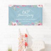 結婚60周年記念バラのフラワーウェルカム 横断幕 (インサイチュ)