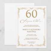結婚60周年記念招待状 招待状 (正面/裏面)