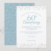 結婚60周年記念日変更コンフェティ 招待状 (正面/裏面)