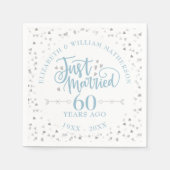 結婚60周年記念 スタンダードカクテルナプキン (正面)