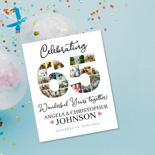 結婚65周年フォトコラージュ ポスター
