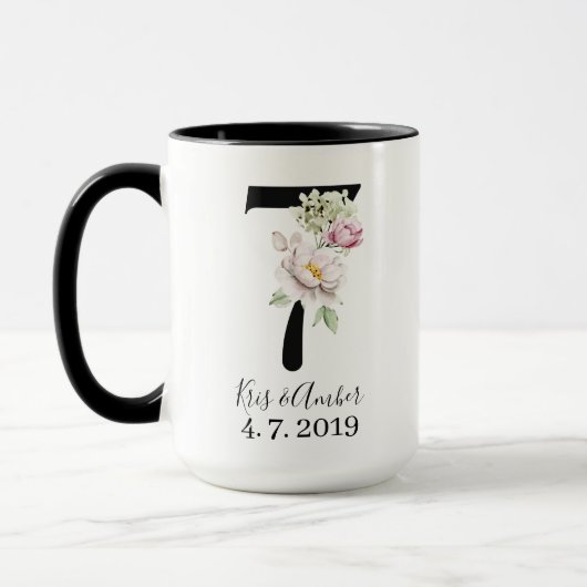 結婚7周年記念マグカップ マグカップ (左)