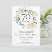 結婚70周年をお祝いするバラのフラワーガーランド 招待状 (スタンド正面)