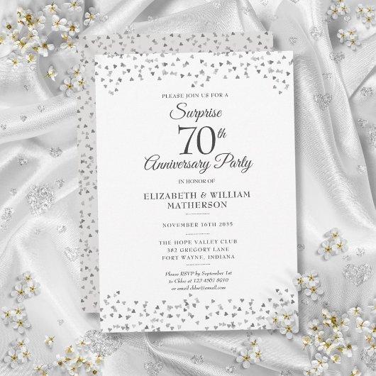 結婚70周年記念サプライズパーティー 招待状