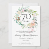 結婚70周年記念バラの花輪 セーブザデート (正面)