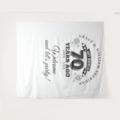 結婚70周年記念写真用背景 タペストリー (正面(横))