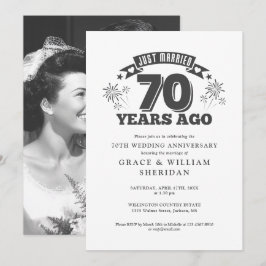 結婚70周年記念写真 招待状