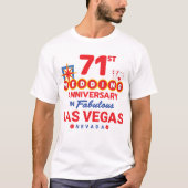 結婚71周年記念をラスベガスでお祝いするカップル Tシャツ (正面)