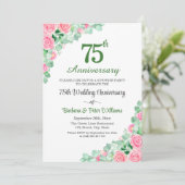 結婚75周年記念バラのサプライズパーティ 招待状 (スタンド正面)