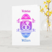 結婚9周年伝統的な陶芸のデザイン カード (黄色い花)